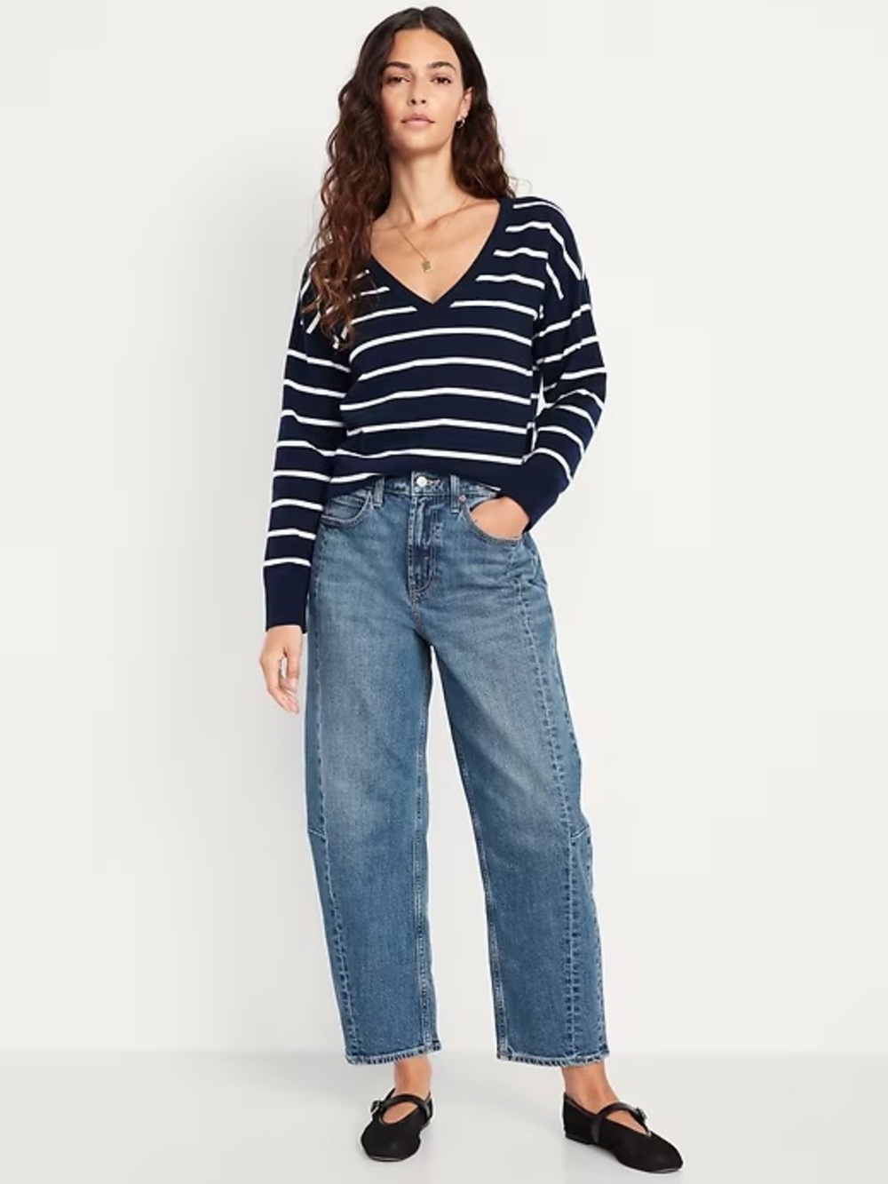 NWT – Old Navy High Waisted Barrel Ankle Jeans – Size 8